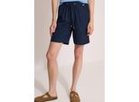 Shorts CECIL, Damen, Gr. XXL (46), blau (universal blau), Stoff, 100% Viskose, unifarben, loose fit kurz, Hosen Shorts, im Loose Fit