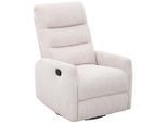 Carryhome Relaxsessel, Beige, Metall, Textil, 78x107x95 cm, Relaxfunktion, Wohnzimmer, Sessel, Relaxsessel