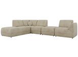 ECKSOFA NOARA 6M L Beige Velvet - Links