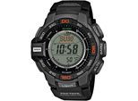Chronograph CASIO PRO TREK, schwarz, Armbanduhren, Herren, Chronograph, Quarzuhr, Armbanduhr, Herrenuhr, Funk, Solar, Stoppfunktion, Weltzeit