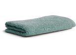 Badetuch MÖVE "Superwuschel", grün (tea), B:80cm L:150cm, Walkfrottee, Baumwolle, Handtücher, Badetuch, Badetuch mit Bordüre, 100% Premium Cotton Baumwolle, einfarbig, weich