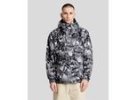 Industrieel Bedrukte Hoodie Anorak Jas