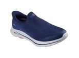 Skechers Go Walk 8 Pelayo Textil Herren Sneaker Navy/Orange