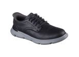 Skechers Garza Duran Leder Herren Schwarz Trainingsschuhe