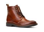 Base London Bristol Leren Herenbrandschoenen In Verbrande Tan Kleur