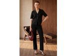 Geknoopte Korte Mouwen Jas & Broek Tweeledige Set