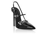 Slingback-Schuhe Skull