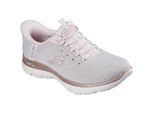 Skechers Arch Fit Summits - Soft Shimmer Textil Damen Leichtrosa Standard Sneaker