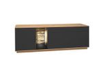 Tv-element Halvar Anthrazit, Eiche Artisan 207/71/42 cm
