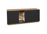 Tv-element Halvar Anthrazit, Eiche Artisan 169/71/42 cm