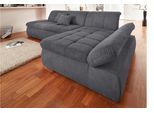 Ecksofa DOMO COLLECTION "NMORIC XXL, 300x172x80cm, L-Form", grau, B:300cm H:80cm T:172cm, Chenille (85% Polyester, 15% Acryl);Luxus-Microfaser (100% Polyester);Struktur ( 100% Polyester);Microfaser PRIMABELLE (100% Polyester), Sofas, Ecksofa, wahlweise mit Bettfunktion und Armlehnverstellung