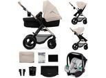 Kombi-Kinderwagen KINDERKRAFT "MOOV 2 Air 3IN1", Baby, grau, Stahl, Kinderwagen Kombi-Kinderwagen, mit Luftreifen