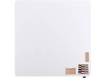Whiteboard Legamaster Essence, für die Wandmontage, B 1200 x H 1200 mm, Stahl weiss emailliert, magnethaftend, mit umfangreichem Zubehör