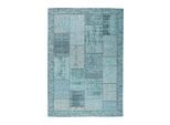 Novel Flachwebeteppich Patch, Türkis, Textil, Patchwork, rechteckig, 130x190 cm, in verschiedenen Größen erhältlich, Teppiche & Böden, Teppiche, Webteppiche