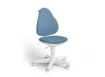 Paidi Jugenddrehstuhl Jooki, Weiß, Hellblau, Textil, Drehkreuz, 58x97x54 cm, Blauer Engel, Goldenes M, Oeko-Tex® Standard 100, Stoffauswahl, Sitzfläche 360° drehbar, mit Griff, Arbeitszimmer, Bürostühle, Jugend- & Kinderschreibtischstühle