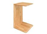 Beistelltisch, Eiche, Holz, Wildeiche, massiv, rechteckig, Wange, Bodenplatte, 38x60x35 cm, einfacher Aufbau, Wohnzimmer, Wohnzimmertische, Beistelltische