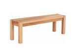 Livetastic Sitzbank, Buche, Holz, Kernbuche, massiv, 2-Sitzer, 125x42x35 cm, Esszimmer, Bänke, Sitzbänke