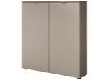 Livetastic Schuhschrank, Taupe, Beige, Kaschmir, Holzwerkstoff, 4 Fächer, 100x103x22 cm, stehend, Garderobe, Schuhaufbewahrung, Schuhschränke