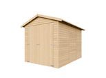 HOLZGARAGE - Abstellraum mit Fenstern- H222x244x320 cm/ 6 m² - M105