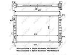 NRF Kühler, Motorkühlung EASY FIT 56135 für Ford