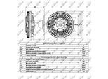NRF Kupplung, Kühlerlüfter 49050 244mm für Volvo