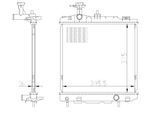 NRF Kühler, Motorkühlung 550022 für MITSUBISHI
