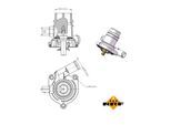 NRF Thermostat, Kühlmittel 725025 für Opel CHEVROLET Vaughall