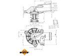 NRF Thermostat, Kühlmittel 725221 für Opel Vaughall Fiat Suzuki