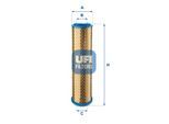 UFI Luftfilter 2772900 Filtereinsatz 411mm für GM Fiat