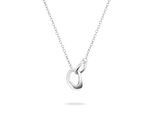 Kette mit Anhänger TAMARIS "Schmuck Geschenk Edelstahl Halskette Organic Shapes", silber (silberfarben), Halsketten, Damen, Edelstahl, L: 45 B: 3mm, B:3mm
