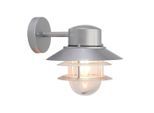 Elstead Lighting , Silberfarben , Metall, Glas , 22x23.6 cm , RoHS, Europäischer Sicherheitsstandard, CE , Freizeit im Garten, Gartenaccessoires, Gartendeko
