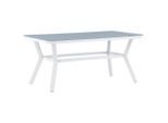 Gardenson , Grau, Weiß , Metall, Glas , rechteckig , 90x74x160 cm ,