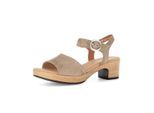 Plateausandaletten GABOR "Plateau Sandale", Damen, Gr. 37, braun, Schuhe