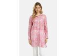 Kurzarmbluse MILANO ITALY, Damen, Gr. 38, orchid, Web, Material: 100% Baumwolle, Paisley, regular fit lang, hoch geschlossener Ausschnitt, Ärmel mit Ärmelschlitz 2-Knopf-Manschette, Blusen, mit Brusttaschen