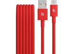 APPLE USB-Kabel "USB-A auf USB-C Gewebtes Kabel", blitz, rot, 150cmcm, Kabel