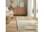 Läufer Wolle Natur 60 x 230 cm - LEVEN Kadima Design
