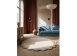 Wollteppich Hoch-Tief Bunt Ø180 cm - WINCH Kadima Design