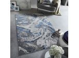 Teppich abstrakt Blau-Grau 160 x 230 cm - OUSE Kadima Design
