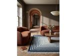 Flachgewebe-Teppich Wollmischung Blau 140 x 200 cm - FROND Kadima