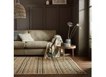 Jute-Teppich Boho Braun-Schwarz 200 x 290 cm - NEATH Kadima Design