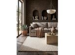 Wollteppich uni Creme 120 x 170 cm - ALNE Kadima Design