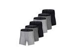 Boxershorts UNDER ARMOUR "Boxershort UA PERFORMANCE TECH - SOLID 6 IN 6PK 6er Pack", Herren, Gr. 3XL, bunt (schwarz, grau), Obermaterial: 90% Polyester Pol. recyc.. 10% Elasthan EL., Unterhosen