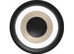 LED Deckenleuchte "SPEAKER", sand, 1, Ø 40cm H: 8cm, 1 Stk., HELL HÖLLISCH GUTES LICHT, Leuchten, B-Link Fernbedienung, CCT, LED Deckenleuchte
