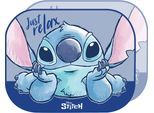 Autosonnenschutz TATAWAY "Stitch 44x35 cm", Kinder, blau (stitch), Polyester, Autosonnenschutzblenden, mit UV-Schutz, für Auto-Seitenfenster