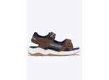 Sandale LOTTO, Mädchen, Gr. 31, braun, navy, Synthetik, Schuhe Sandale, - mit Flexkerben für einen natürlichen Bewegungsablauf
