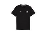 T-Shirt PUMA "BMW MMS ESS LOGO TEE", Herren, Gr. M, puma schwarz, Jersey, Obermaterial: 100% Baumwolle, unifarben, regular fit normal, Rundhals, Shirts T-Shirt, Regular Fit, Kurzarm, Rundhalsausschnitt, für Motorsport-Fans