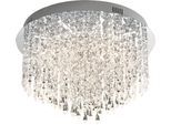 LED Deckenleuchte "PALACE", chromfarben, 1, H: 30cm, 1 Stk., rund, HELL HÖLLISCH GUTES LICHT, Leuchten, B-Link Fernbedienung, LED Deckenleuchte