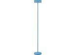 LED Stehlampe "MESH-B", pastellblau, 1, Ø 16cm H: 120cm, 1 Stk., HELL HÖLLISCH GUTES LICHT, Leuchten, Tastdimmer, LED Stehlampe