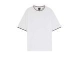 Boss - T-Shirt für Herren, gewebter Stoff (Weiß)