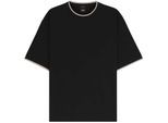 Boss - T-Shirt für Herren, gewebter Stoff (Schwarz)